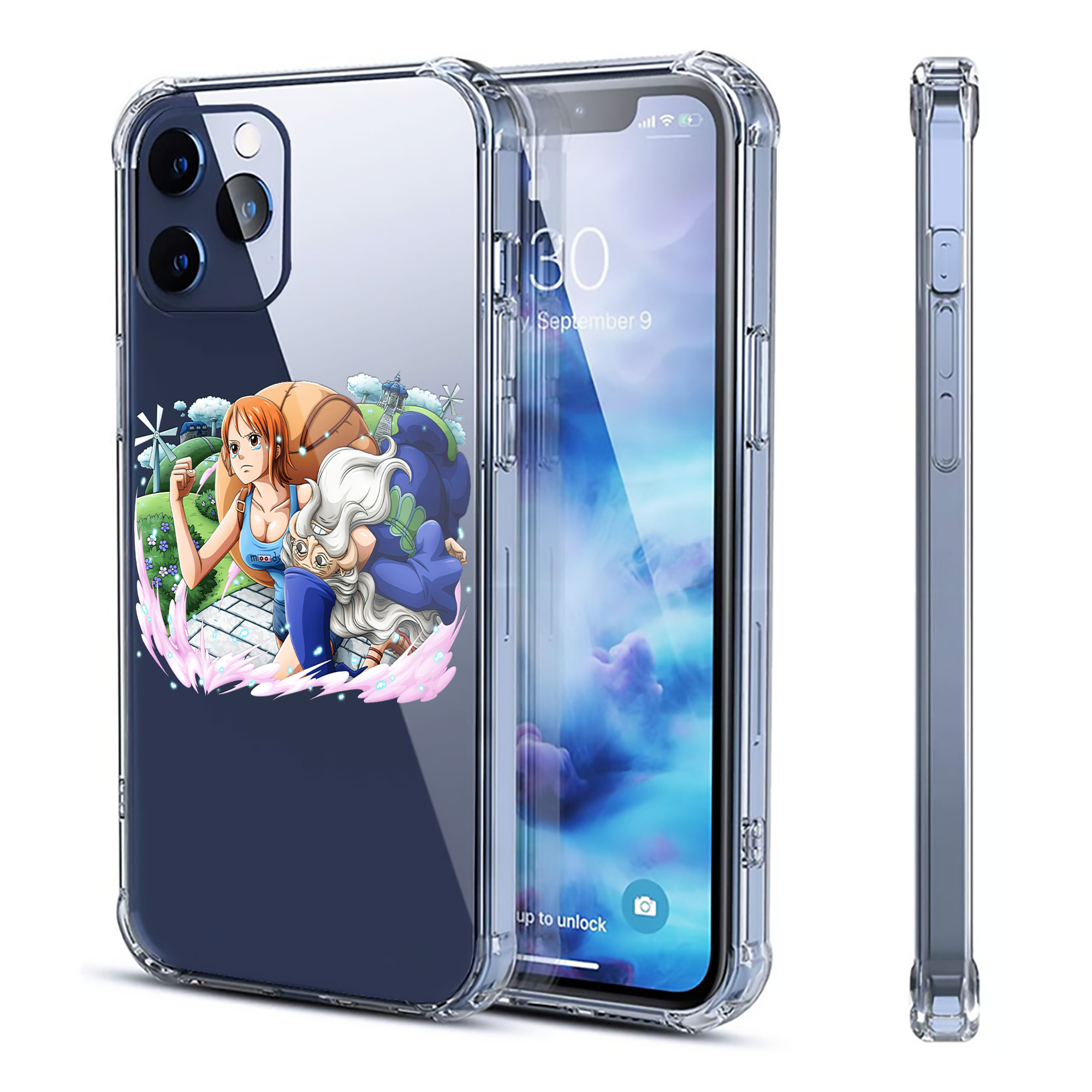 （画像用） ワンピース ナミ ONE PIECE Nami 【iPhone 12シリーズ対応】透明スマホケース（クリアソフトケース）